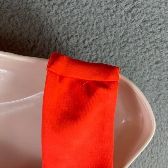 Fashion Nova Top Crop Orange Size Large Cropped Women's‎ Neon Sleeveless Stretch - Picture 10 of 11